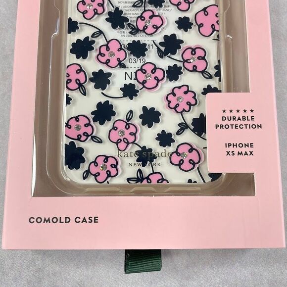 kate spade iPhone XS Max Phone Cases Jeweled Floradoddle / Rainbow Cloud Patch - Picture 8 of 14